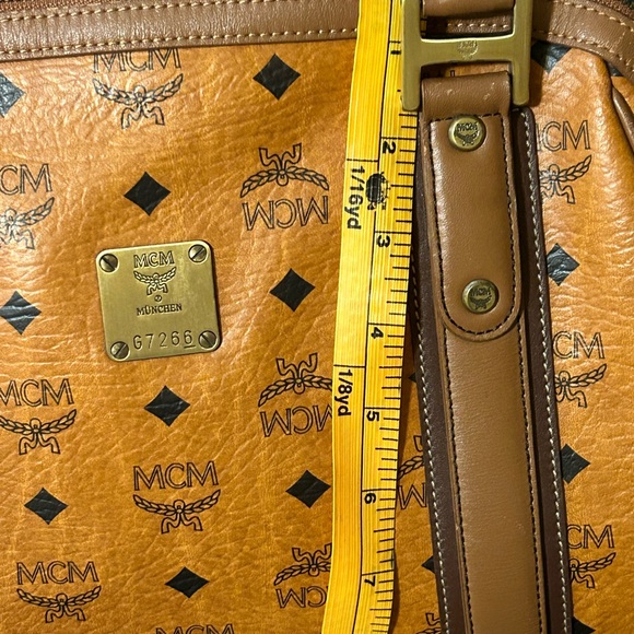 MCM Visetos Cognac Handbag - Picture 6 of 14